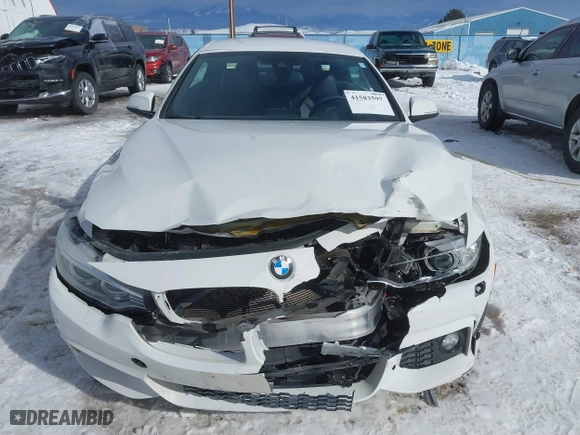 2016 BMW 4 Series 435i xDrive with VIN WBA3T7C52G5A37374, listed as a IAAI auction lot 41583597 with 1 mi miles. Bid and sale history available at carsss.com. Image 12.