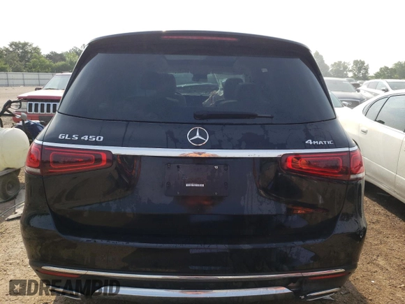 2021 Mercedes-Benz GLS with VIN 4JGFF5KEXMA476900, listed as a Copart auction lot 56831003 with 24,262 mi miles. Bid and sale history available at carsss.com. Image 6.