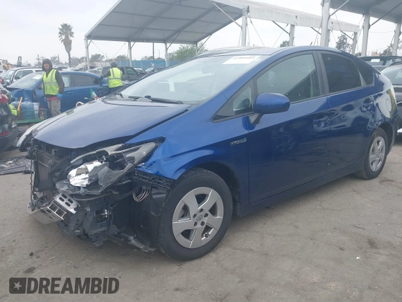 2010 Toyota Prius II with VIN JTDKN3DU7A0176800, listed as a IAAI auction lot 41902684 with 181,227 mi miles. Bid and sale history available at carsss.com. Image 2.