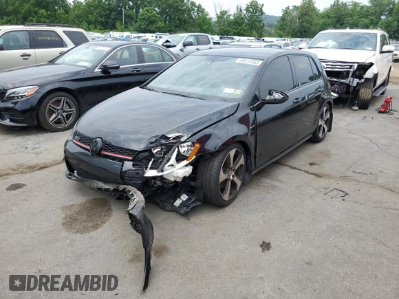2017 Volkswagen Golf GTI S with VIN 3VW5T7AUXHM067363, listed as a Copart auction lot 59612453 with 81,618 mi miles. Bid and sale history available at carsss.com. Image 1.