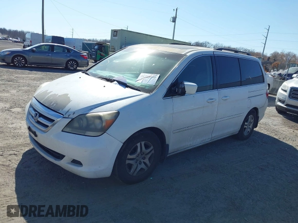 2007 Honda Odyssey EX-L z VIN 5FNRL38637B436216, wystawiony jako IAAI lot #41714246 z przebiegiem Nie podano mil oraz . Historia ofert i sprzedaży dostępna na DreamBid. Obrazek 2.