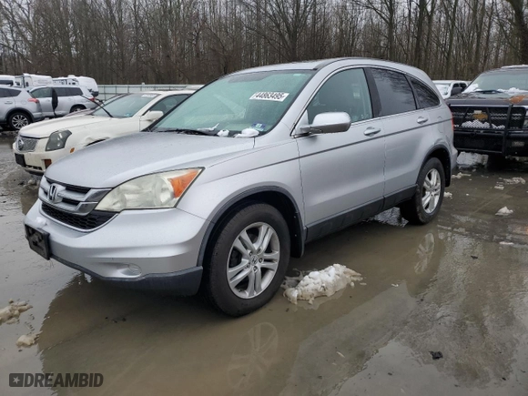 2010 Honda CR-V EX-L with VIN 5J6RE4H73AL088523, listed as a Copart auction lot 44863495 with 236,833 mi miles and Salvage Title. Bid and sale history available at carsss.com. Image 1.