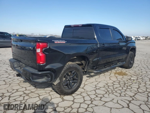 2021 Chevrolet Silverado 1500 LT Trail Boss with VIN 1GCPYFEL3MZ151994, listed as a Copart auction lot 47074995 with 112,613 mi miles and Clean Title. Bid and sale history available at DreamBid. Image 3.