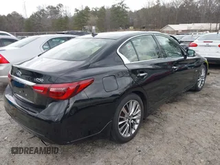 2018 Infiniti Q50 Sport with VIN JN1EV7AP4JM350322, listed as a IAAI auction lot 41704895 with 117,408 mi miles and . Bid and sale history available at carsss.com. Image 4.