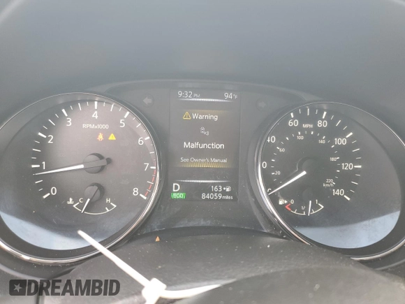 2017 Nissan Rogue SV with VIN JN8AT2MT2HW397929, listed as a Copart auction lot 63977555 with 84,059 mi miles and Salvage title. Bid and sale history available at DreamBid. Image 9.