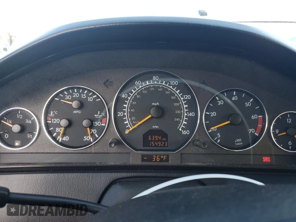 2001 Mercedes-Benz SL 500 with VIN WDBFA68F31F195902, listed as a Copart auction lot 49812045 with 154,923 mi miles and Clean title. Bid and sale history available at DreamBid. Image 9.