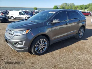 2017 Ford Edge Titanium z VIN 2FMPK3K80HBB37877, wystawiony jako Copart lot #56725695 z przebiegiem 140 716 mil mil oraz Czysty tytuł • Clean title. Historia ofert i sprzedaży dostępna na DreamBid. Obrazek 1.