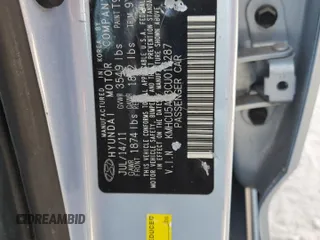2012 Hyundai Accent SE with VIN KMHCU5AE3CU012287, listed as a Copart auction lot 60224945 with 62,583 mi miles and Salvage title. Bid and sale history available at DreamBid. Image 12.