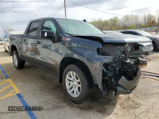 2019 Chevrolet Silverado 1500 RST with VIN 1GCUYEED5KZ124248, listed as a Copart auction lot 53112225 with Not Provided miles and Salvage Title. Bid and sale history available at DreamBid. Image 4.