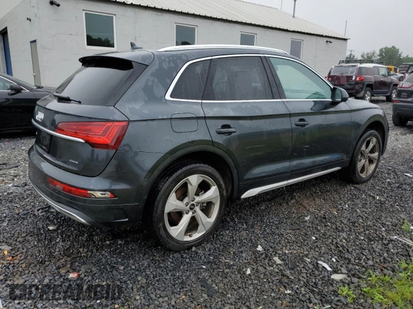 2021 Audi Q5 Premium Plus with VIN WA1BAAFY5M2100978, listed as a Copart auction lot 60649225 with 25,693 mi miles and Salvage title. Bid and sale history available at DreamBid. Image 3.
