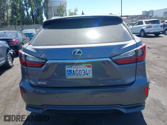 2017 Lexus RX 450h z VIN 2T2BGMCA3HC011748, wystawiony jako IAAI lot #42696136 z przebiegiem 163 232 mil mil oraz . Historia ofert i sprzedaży dostępna na DreamBid. Obrazek 16.