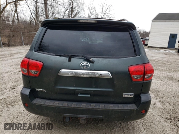 2008 Toyota Sequoia Platinum with VIN 5TDBY67A48S007870, listed as a Copart auction lot 47734315 with 91,218 mi miles and Clean Title. Bid and sale history available at carsss.com. Image 6.