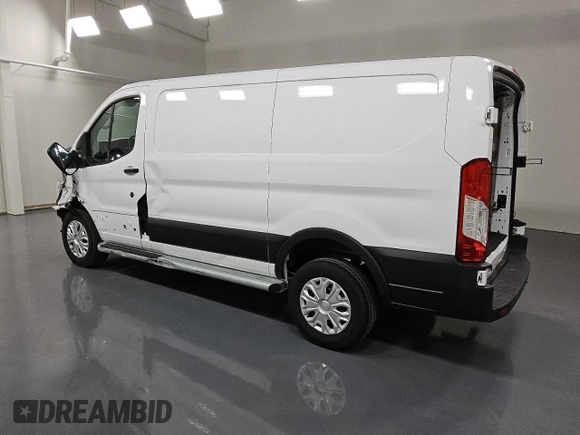 2024 Ford Transit Cargo with VIN 1FTBR1Y88RKA33375, listed as a Copart auction lot 77019444 with 7,771 mi miles and Clean Title. Bid and sale history available at DreamBid. Image 2.