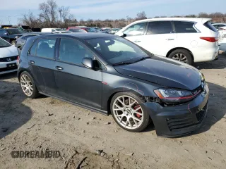 2015 Volkswagen Golf GTI SE with VIN 3VW5T7AUXFM004177, listed as a Copart auction lot 46595235 with 145,977 mi miles and Salvage Title. Bid and sale history available at carsss.com. Image 4.