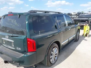 2008 Infiniti QX56 with VIN 5N3AA08D98N908053, listed as a IAAI auction lot 41915120 with 195,652 mi miles. Bid and sale history available at carsss.com. Image 4.