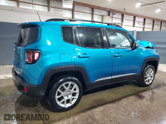 2021 Jeep Renegade Limited with VIN ZACNJDD19MPM29177, listed as a Copart auction lot 66339345 with 49,385 mi miles and Salvage title. Bid and sale history available at DreamBid. Image 3.