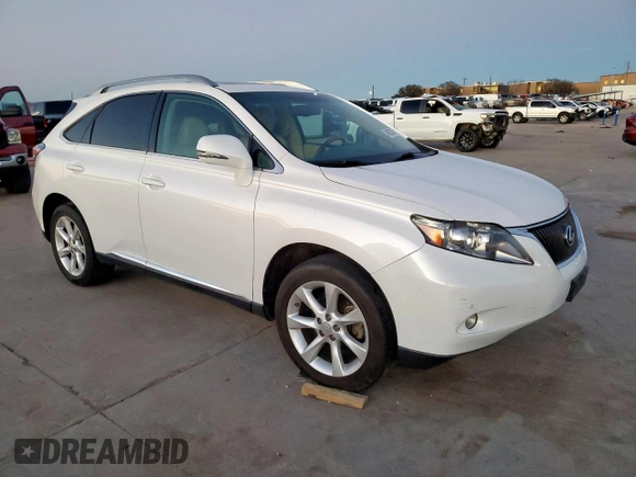 2010 Lexus RX 350 with VIN 2T2ZK1BA7AC023033, listed as a Copart auction lot 49233075 with 135,265 mi miles and Clean Title. Bid and sale history available at carsss.com. Image 4.