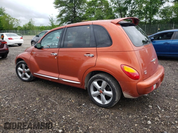 2003 Chrysler PT Cruiser GT with VIN 3C8FY78GX3T601063, listed as a Copart auction lot 57888885 with 77,018 mi miles and Non repairable. Bid and sale history available at DreamBid. Image 2.