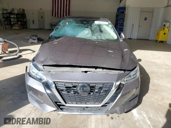 2021 Nissan Sentra S with VIN 3N1AB8BV5MY304641, listed as a Copart auction lot 52091315 with 37,319 mi miles and Salvage Title. Bid and sale history available at DreamBid. Image 5.
