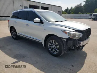 2015 Infiniti QX60 with VIN 5N1AL0MM7FC542689, listed as a Copart auction lot 57584325 with 121,462 mi miles and Salvage title. Bid and sale history available at DreamBid. Image 4.