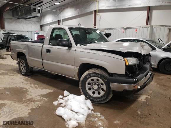 2006 Chevrolet Silverado 1500 LS with VIN 1GCEK14T36E135138, listed as a Copart auction lot 87360994 with 76,755 mi miles and Non Repairable. Bid and sale history available at carsss.com. Image 4.