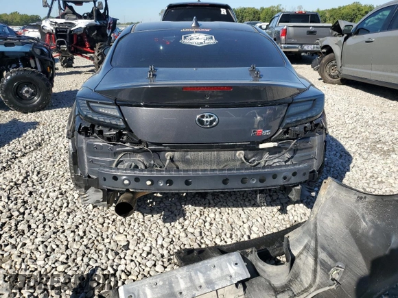2023 Toyota GR86 with VIN JF1ZNBC13P8762569, listed as a Copart auction lot 73613134 with 16,634 mi miles and Salvage Title. Bid and sale history available at carsss.com. Image 6.