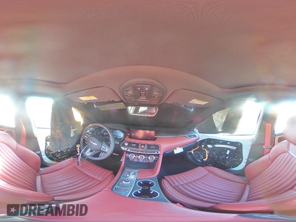 2023 Genesis G70 2.0T with VIN KMTG34TA1PU134120, listed as a Copart auction lot 77657374 with 12,024 mi miles and Salvage Title. Bid and sale history available at DreamBid. Image 13.