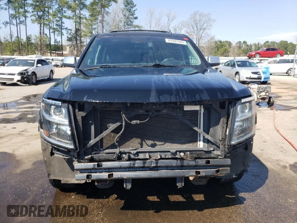 2015 Chevrolet Suburban LTZ with VIN 1GNSKKKC2FR210780, listed as a Copart auction lot 47207445 with 163,448 mi miles and Salvage Title. Bid and sale history available at carsss.com. Image 5.