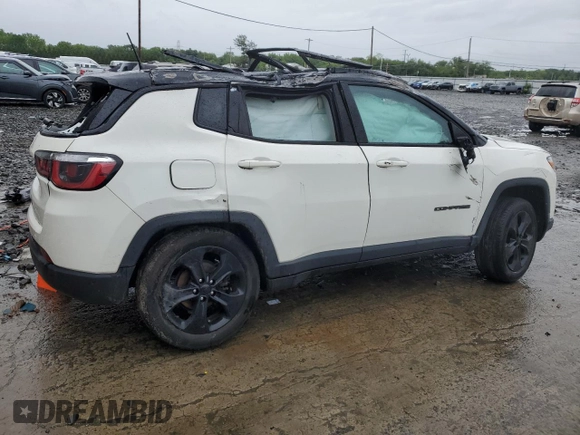 2019 Jeep Compass Latitude with VIN 3C4NJDBB6KT761212, listed as a Copart auction lot 58401705 with Not provided miles and Salvage title. Bid and sale history available at DreamBid. Image 3.
