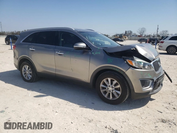 2017 Kia Sorento LX with VIN 5XYPGDA3XHG277867, listed as a Copart auction lot 46898375 with 94,210 mi miles and Salvage Title. Bid and sale history available at DreamBid. Image 4.