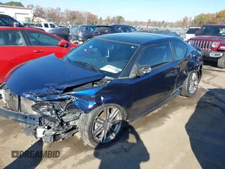 2013 Scion tC with VIN JTKJF5C76D3054733, listed as a IAAI auction lot 40998576 with 155,540 mi miles. Bid and sale history available at carsss.com. Image 2.