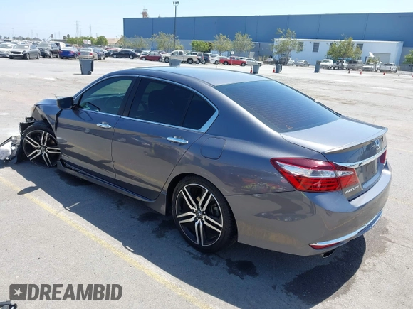 2016 Honda Accord Sport with VIN 1HGCR2F58GA074001, listed as a IAAI auction lot 42473844 with 105,311 mi miles and . Bid and sale history available at DreamBid. Image 3.