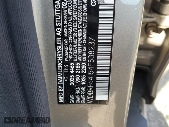 2004 Mercedes-Benz C 320 with VIN WDBRF64J54F538237, listed as a Copart auction lot 75284944 with 123,170 mi miles and Salvage Title. Bid and sale history available at DreamBid. Image 12.