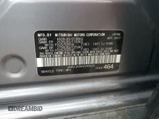 2017 Mitsubishi Outlander SE with VIN JA4AZ3A36HZ049029, listed as a Copart auction lot 57255725 with 89,275 mi miles and Salvage title. Bid and sale history available at DreamBid. Image 13.