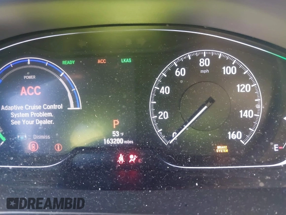 2019 Honda Insight EX with VIN 19XZE4F59KE007669, listed as a IAAI auction lot 41320580 with 163,200 mi miles and . Bid and sale history available at carsss.com. Image 16.