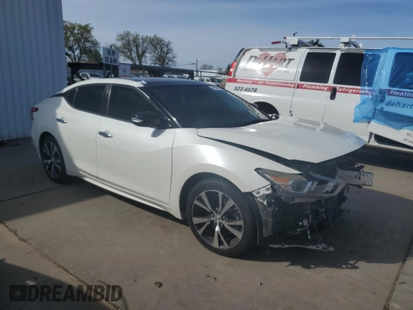 2017 Nissan Maxima SV with VIN 1N4AA6AP8HC426308, listed as a Copart auction lot 49900155 with 105,638 mi miles and Salvage Title. Bid and sale history available at DreamBid. Image 4.