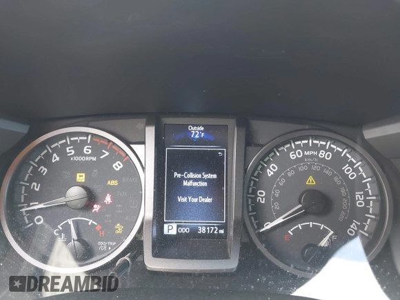 2023 Toyota Tacoma SR with VIN 3TMCZ5AN7PM639378, listed as a IAAI auction lot 42222407 with 38,172 mi miles and . Bid and sale history available at DreamBid. Image 7.