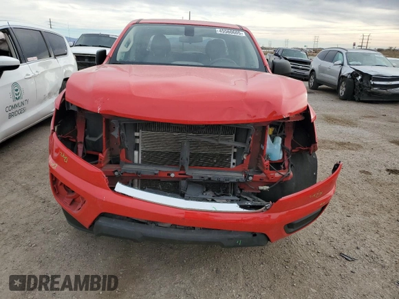 2019 Chevrolet Colorado 2WD Work Truck with VIN 1GCGSBEN7K1115555, listed as a Copart auction lot 45560605 with 84,591 mi miles and Salvage Title. Bid and sale history available at carsss.com. Image 5.