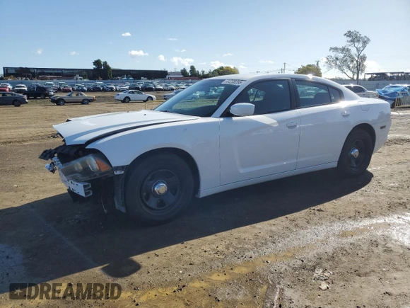 2012 Dodge Charger Police with VIN 2C3CDXAT4CH226632, listed as a Copart auction lot 44238295 with 70,027 mi miles and Salvage Title. Bid and sale history available at carsss.com. Image 1.