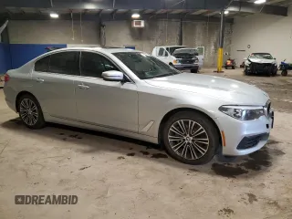 2019 BMW 5 Series 530i xDrive with VIN WBAJA7C50KWC77829, listed as a Copart auction lot 57496155 with Not provided miles and Salvage title. Bid and sale history available at DreamBid. Image 4.
