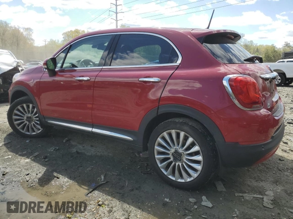 2016 FIAT 500X Lounge z VIN ZFBCFYDT4GP389082, wystawiony jako Copart lot #53291915 z przebiegiem 117 153 mil mil oraz Szkoda całkowita • Salvage title. Historia ofert i sprzedaży dostępna na DreamBid. Obrazek 2.