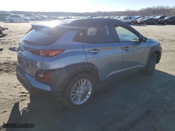 2021 Hyundai Kona SEL with VIN KM8K22AA8MU615752, listed as a Copart auction lot 84789404 with 80,509 mi miles and Salvage Title. Bid and sale history available at carsss.com. Image 3.