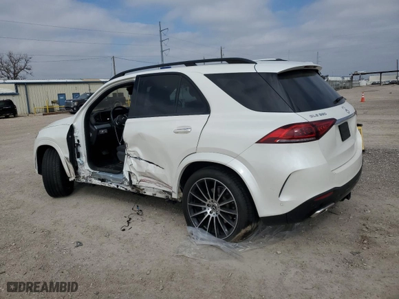 2020 Mercedes-Benz GLE with VIN 4JGFB8GB2LA168470, listed as a Copart auction lot 43975845 with 58,042 mi miles and Salvage Title. Bid and sale history available at carsss.com. Image 2.