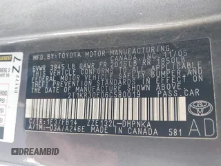 2006 Toyota Matrix STD z VIN 2T1KR30E06C580019, wystawiony jako IAAI lot #42745079 z przebiegiem 224 431 mil mil oraz . Historia ofert i sprzedaży dostępna na DreamBid. Obrazek 9.