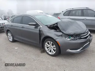 2015 Chrysler 200 Limited with VIN 1C3CCCAB1FN576170, listed as a IAAI auction lot 41893765 with 117,110 mi miles and . Bid and sale history available at DreamBid. Image 1.