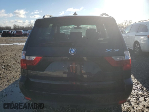 2009 BMW X3 xDrive30i with VIN WBXPC93479WJ28306, listed as a Copart auction lot 48782165 with 103,011 mi miles and Salvage Title. Bid and sale history available at carsss.com. Image 6.