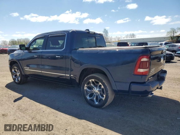 2021 Ram 1500 Limited with VIN 1C6SRFHTXMN830128, listed as a Copart auction lot 55798585 with 44,954 mi miles and Clean title. Bid and sale history available at DreamBid. Image 2.