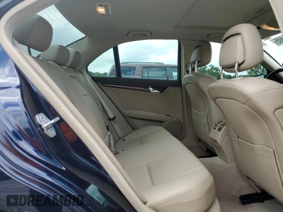 2011 Mercedes-Benz C 300 Sport with VIN WDDGF8BB7BR158950, listed as a Copart auction lot 58718405 with 123,383 mi miles and Salvage title. Bid and sale history available at DreamBid. Image 10.