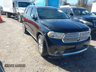 2011 Dodge Durango Crew with VIN 1D4SD4GT5BC593041, listed as a IAAI auction lot 41222264 with 216,095 mi miles and . Bid and sale history available at DreamBid. Image 1.
