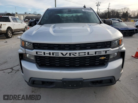 2020 Chevrolet Silverado 1500 Custom with VIN 3GCPWBEK6LG135650, listed as a Copart auction lot 46837975 with 42,063 mi miles and Salvage Title. Bid and sale history available at carsss.com. Image 5.